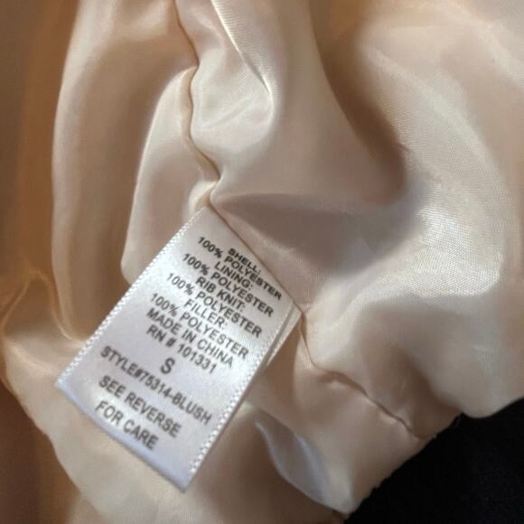 Charlotte Russe Light Pink Y2K Retro Jacket, front zipper, Size S - Picture 4 of 4